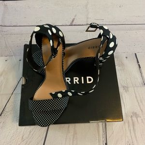 Torrid Size 12 WW Polka Dot 4 inch Heels